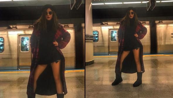 Simge Sağın'ın metro fotoğrafları sosyal medyayı salladı 2
