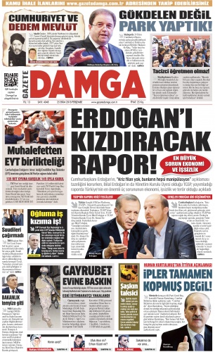 25 Ekim 2018 Perşembe Gazete Manşetleri - Gazete Oku 2