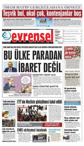 25 Ekim 2018 Perşembe Gazete Manşetleri - Gazete Oku 10