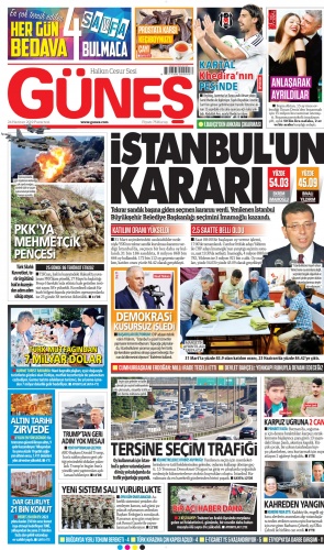 İktidara yakın gazeteler İmamoğlu'nun zaferini böyle gördü 6