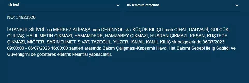 Bugün İstanbul'un Yarısı Karanlığa Teslim Olacak 17