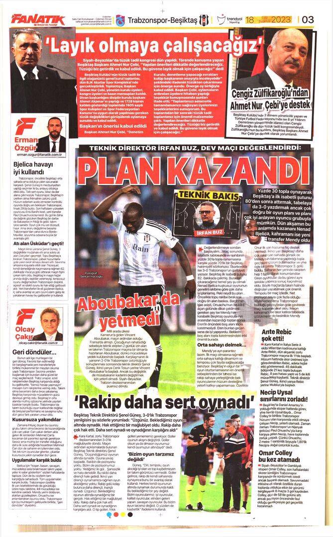 Trabzonspor Beşiktaş maçı manşetlerde nasıl yer buldu? 18 Eylül spor sayfaları 2