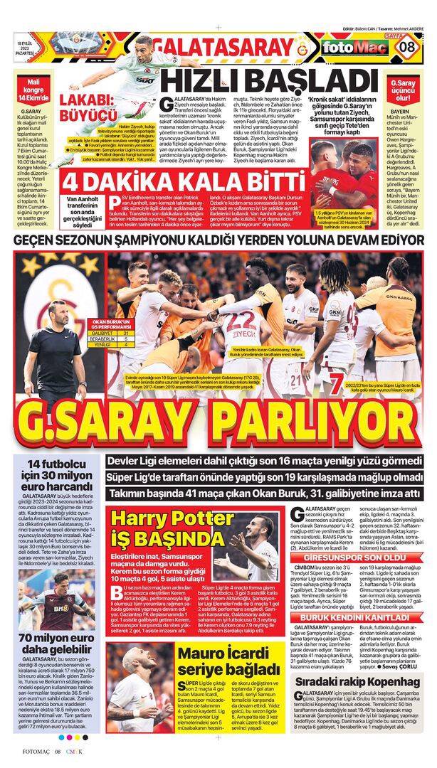 Trabzonspor Beşiktaş maçı manşetlerde nasıl yer buldu? 18 Eylül spor sayfaları 14