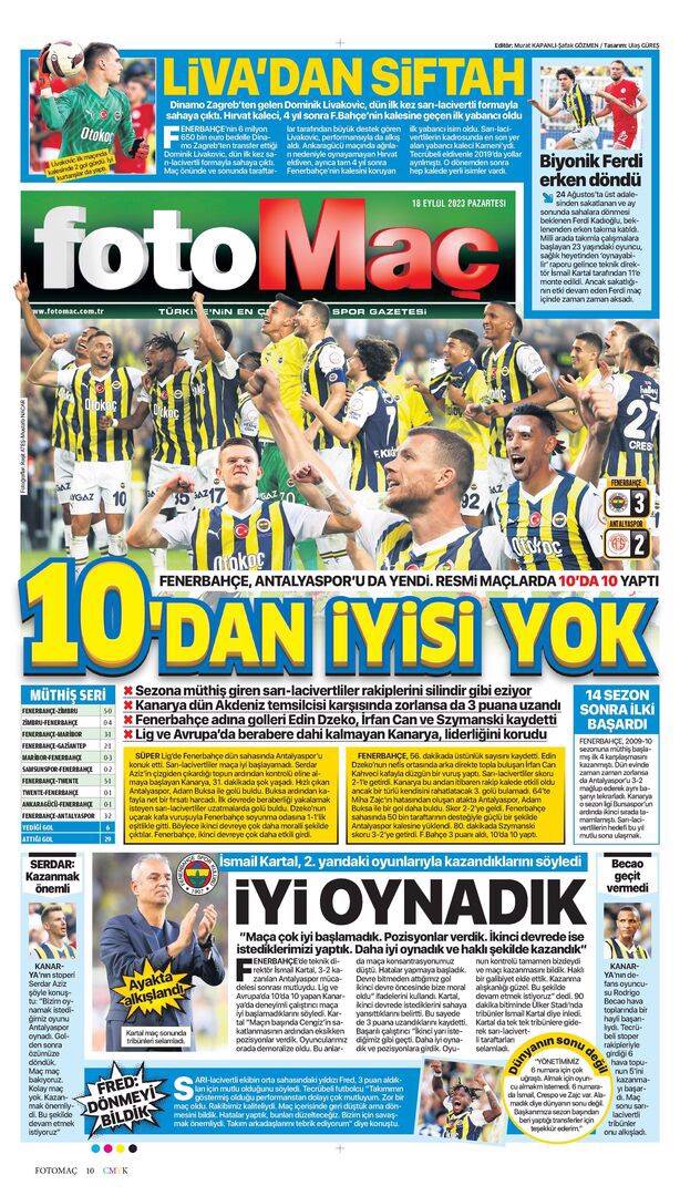 Trabzonspor Beşiktaş maçı manşetlerde nasıl yer buldu? 18 Eylül spor sayfaları 11
