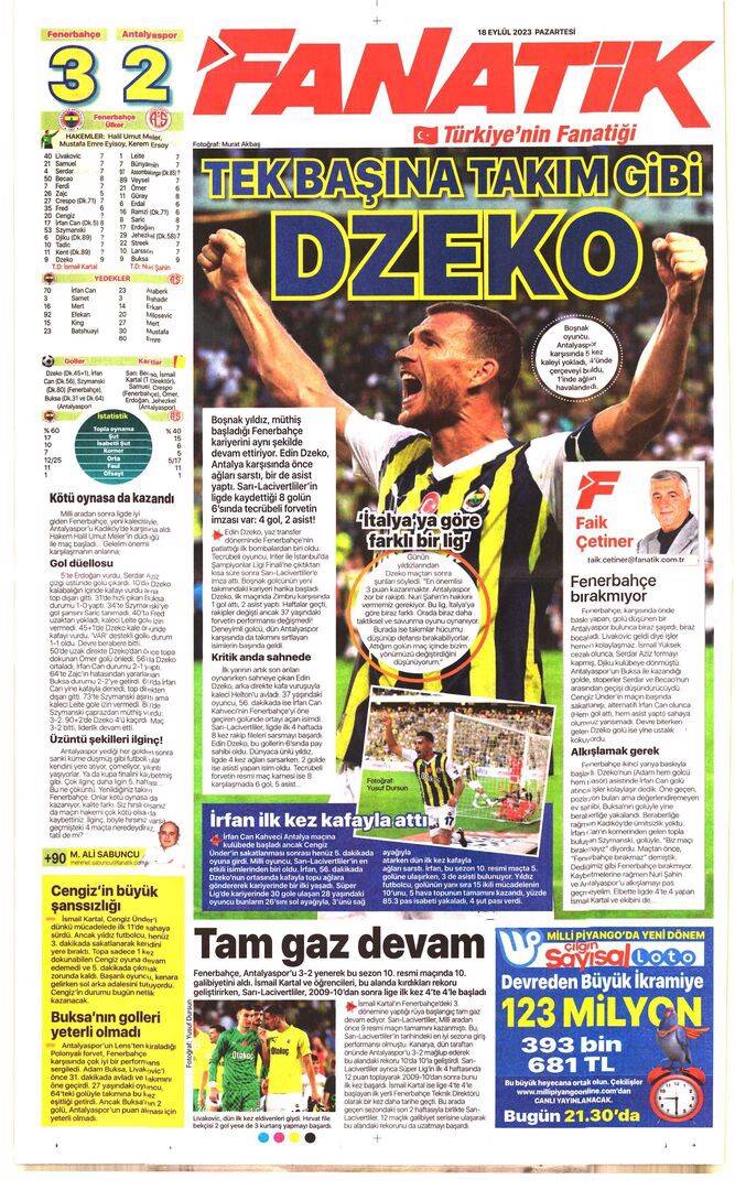 Trabzonspor Beşiktaş maçı manşetlerde nasıl yer buldu? 18 Eylül spor sayfaları 7