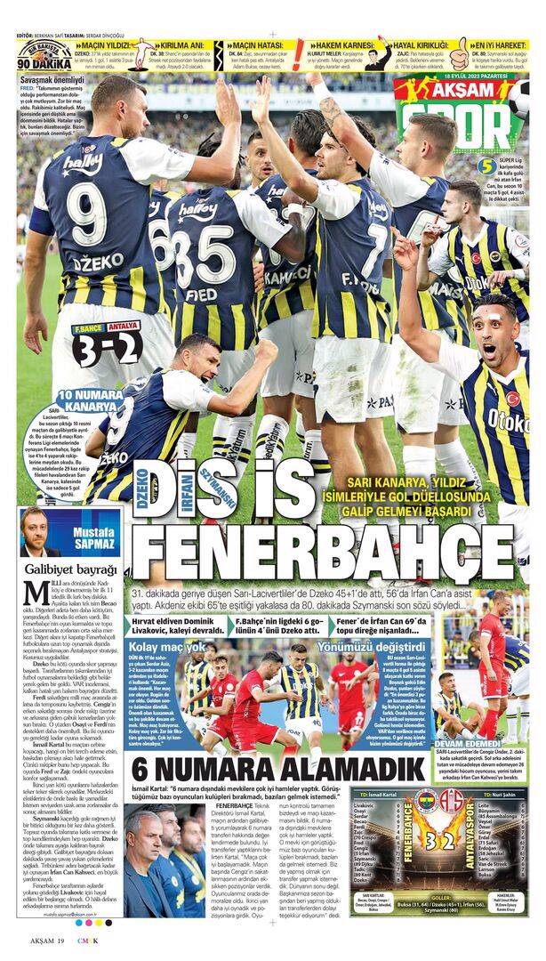 Trabzonspor Beşiktaş maçı manşetlerde nasıl yer buldu? 18 Eylül spor sayfaları 24
