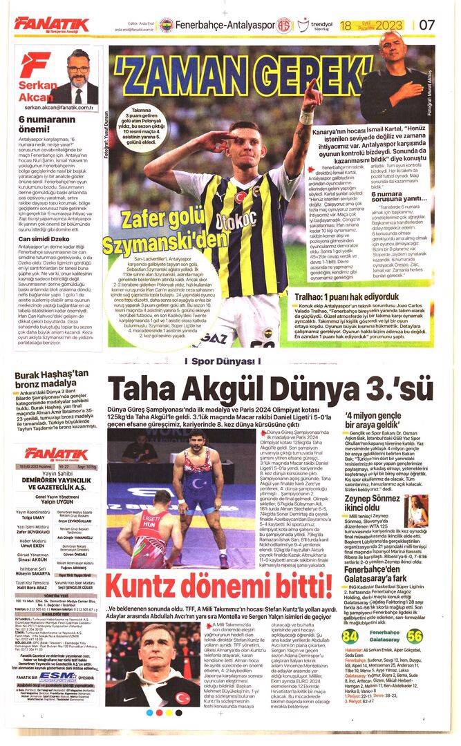 Trabzonspor Beşiktaş maçı manşetlerde nasıl yer buldu? 18 Eylül spor sayfaları 3