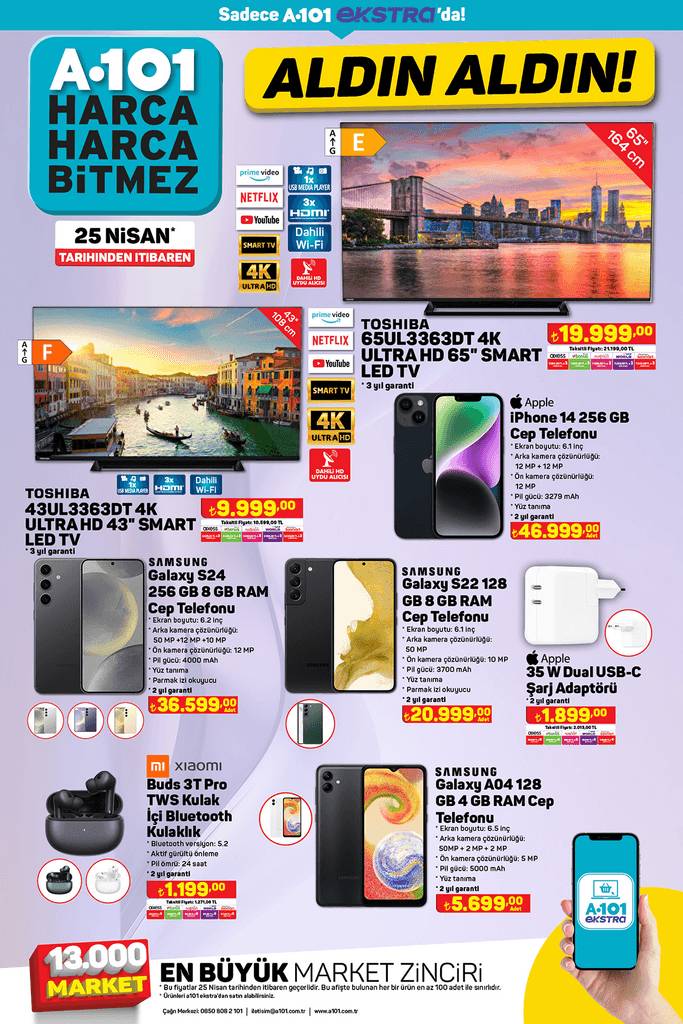 A101 25 Nisan 2024 bu hafta Kütahya cam porselen, el mikseri ve İphone cep telefonları satışta! 5