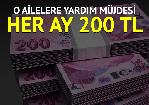 Cihaza bağlı yaşayanlara 200 lira tüketim desteği