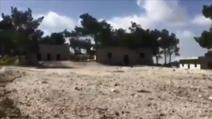 Afrin'de terör örgütünün imha edilen eğitim kampı ve muhabere merkezi