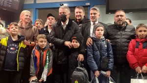 Ukraynalı savaş mağduru sporcu çocuklar, Trabzon’a geldi