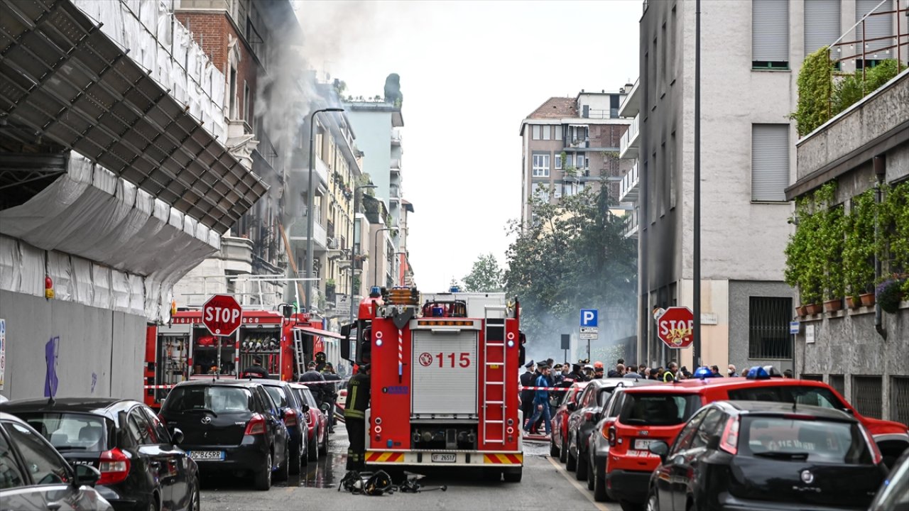 Milano merkezinde şiddetli patlama