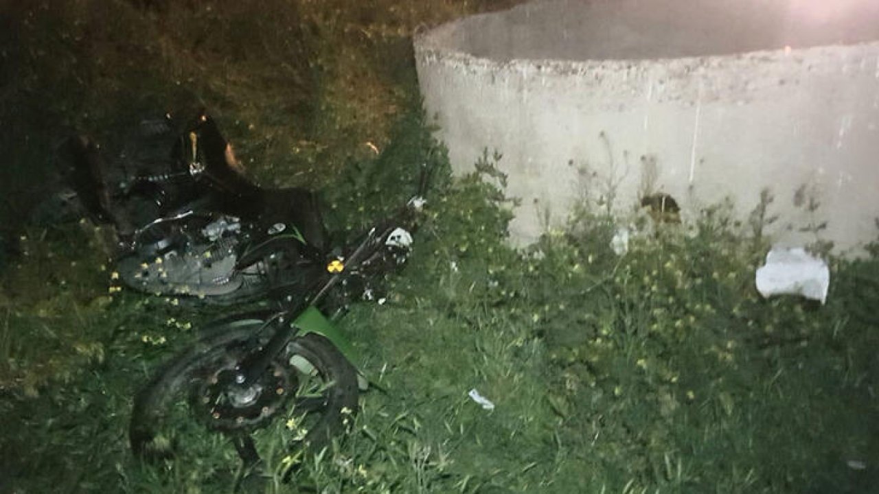 Ankara'da motosiklet su kuyusuna çarptı: 1 ölü, 1 yaralı