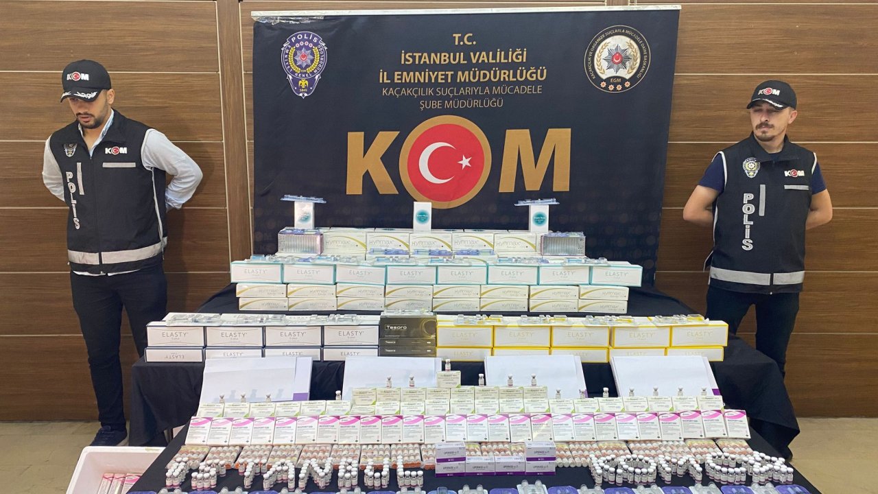 İstanbul'da kaçak botoks ilacı operasyonu
