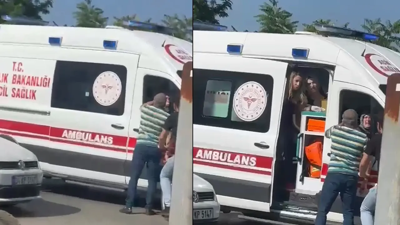 Ambulansı durdurarak sorduğu soru 'yok artık' dedirtti