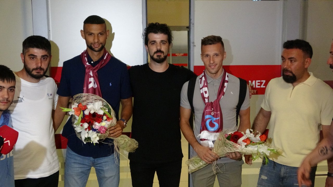 Trabzonspor'un yeni transferleri Orsic ve Joaquin şehre geldi