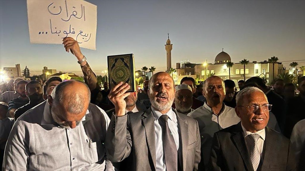 Kur'an-ı Kerim yakılması, Ürdün'de protesto edildi