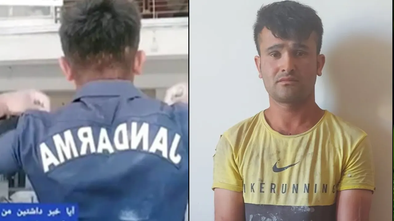 'Jandarma' gömleği giyen kaçak göçmen yakalandı