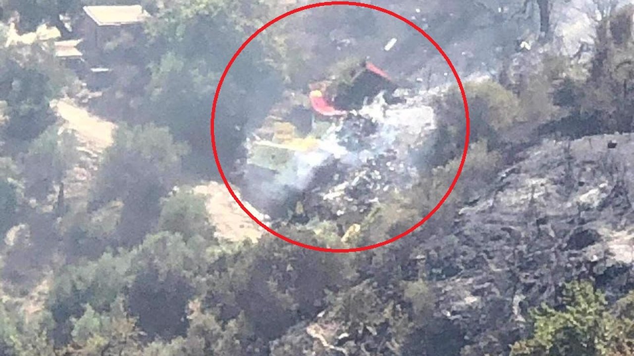 Orman yangınlarına müdahale sırasında yangın söndürme uçağı düştü