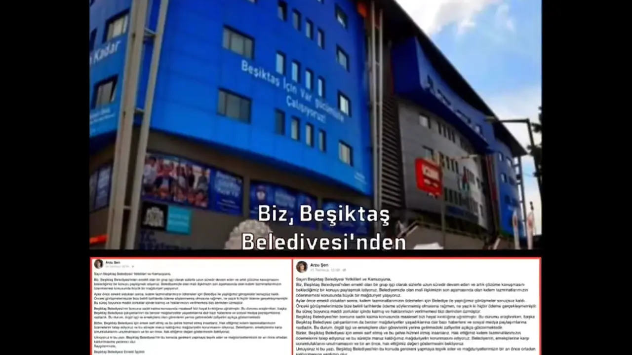 Tazminat alamayan Beşiktaş Belediyesi emeklileri seslerini sosyal medyadan duyurdu