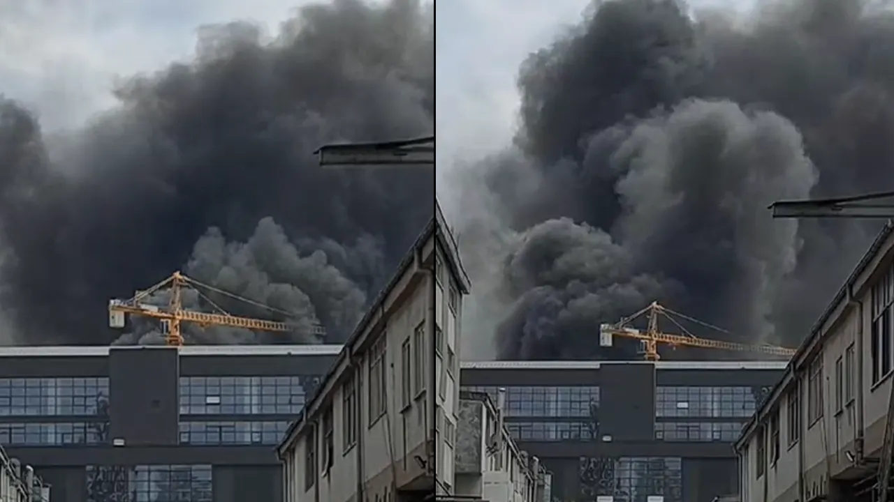 İstanbul'da iş merkezinde yangın