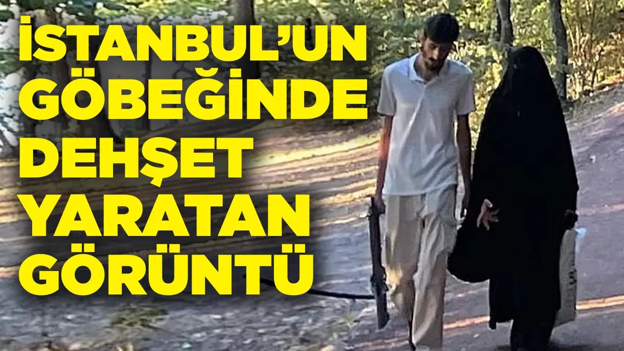 İstanbul sokaklarında dehşet görüntüler… Elinde silahla yürüyüş yaptı!