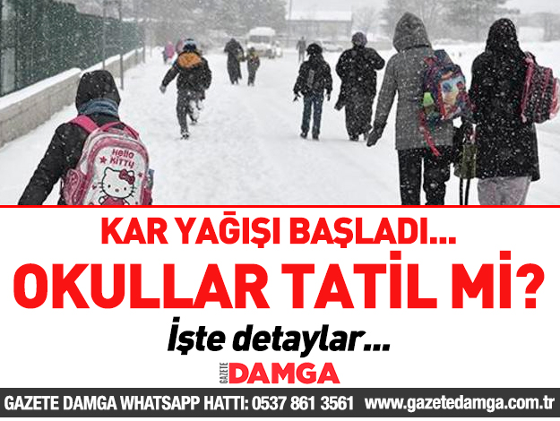 Kar başladı! İstanbul'da 20 Aralık Perşembe okullar tatil mi?