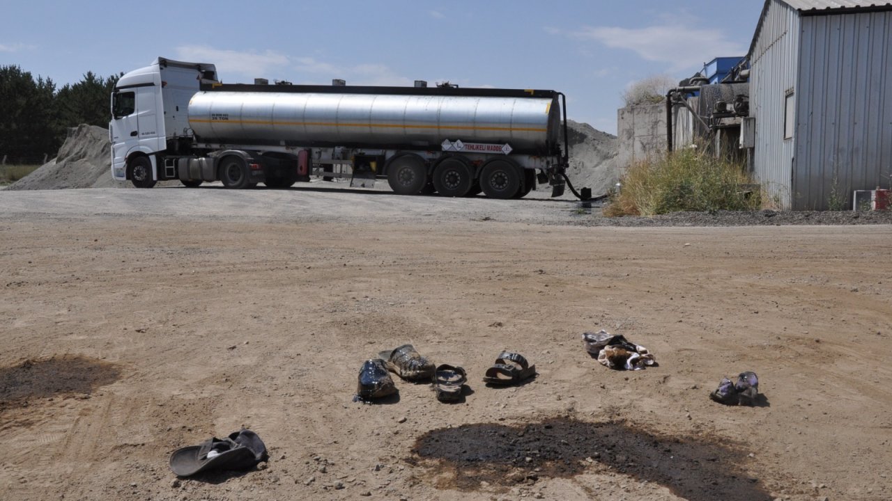 Tankerden boşaltılan sıcak zift faciaya yol açtı: 3 işçi ağır yaralı