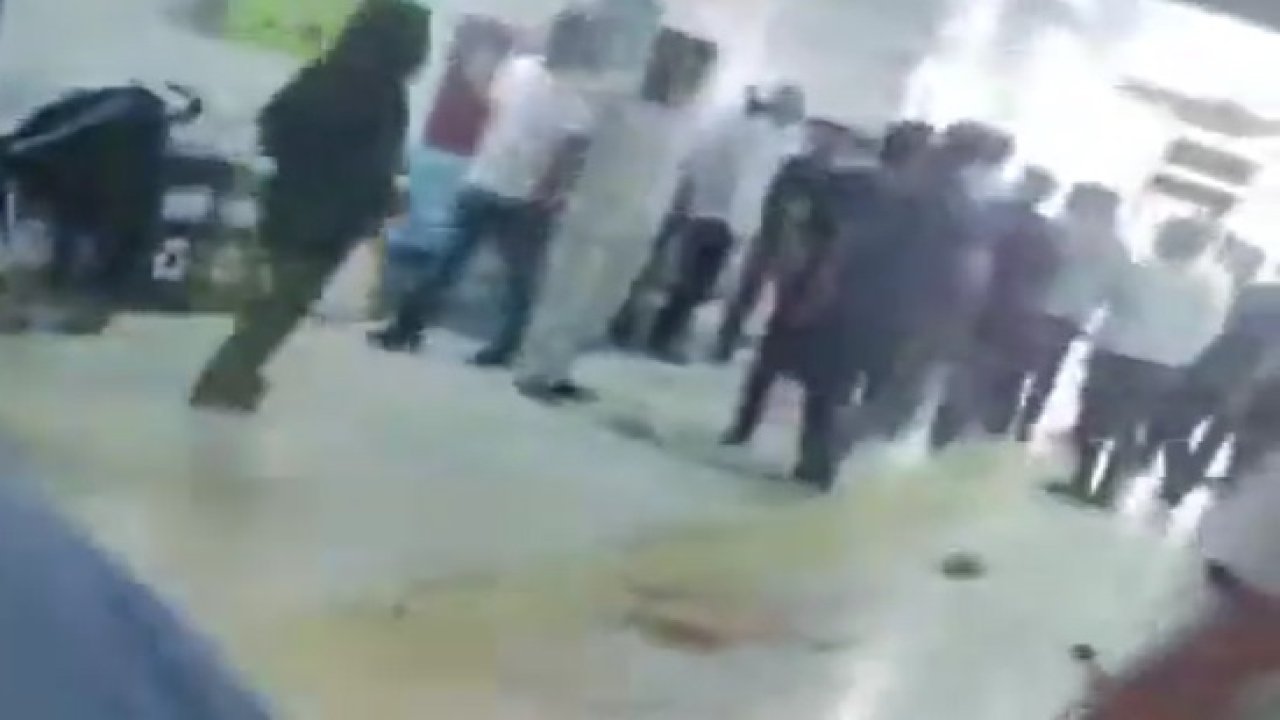Hastanede korku dolu anlar: Husumetli iki grup silahla çatıştı