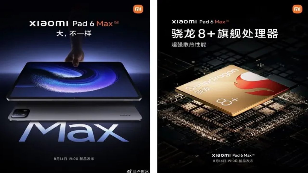 Xiaomi Pad 6 Max'in özellikleri onaylandı!