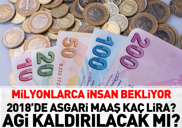 2018 yılında asgari maaş kaç lira olacak