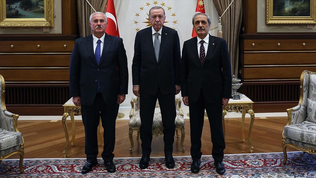 Cumhurbaşkanı Erdoğan, Yargıtay Başkanı ile Başsavcısı'nı kabul etti
