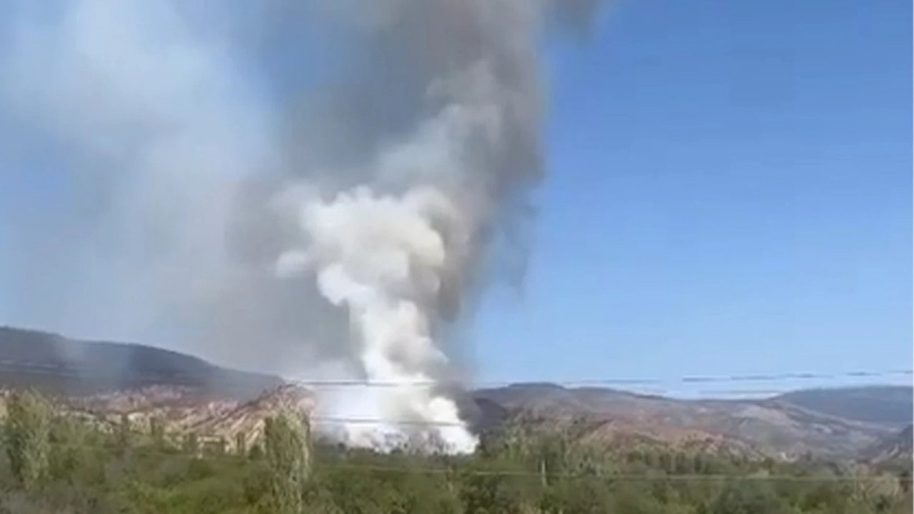 Çankırı’da orman yangını çıktı