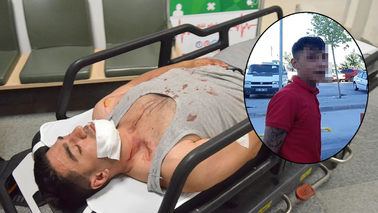Ayağına bastığı yolcuya palayla saldırı: Kanlar içinde kaldı