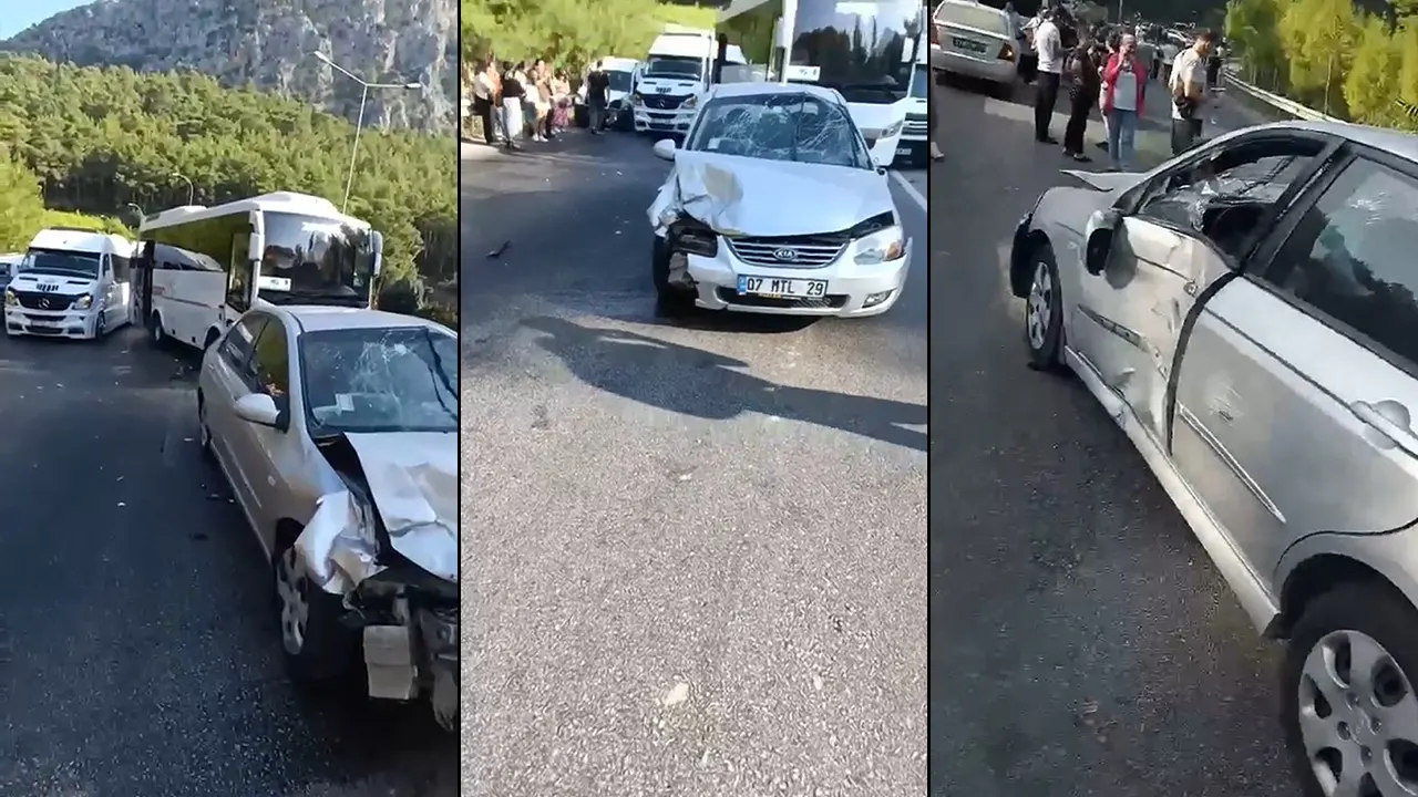 Zincirleme kaza! 12 araç birbirine girdi: Ortalık savaş alanına döndü