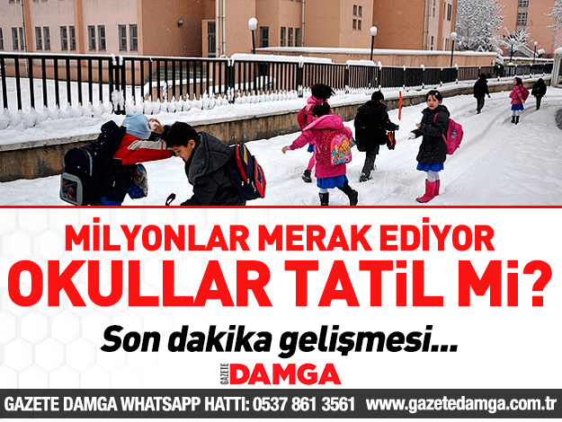 İstanbul'da yarın okullar tatil mi? 8 Ocak Salı