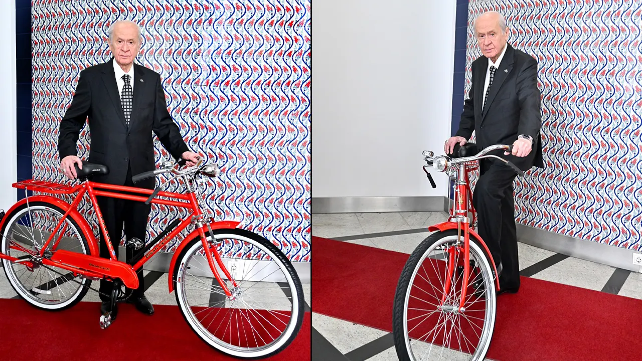 Bahçeli bisikletli pozuyla 'Cumhurbaşkanlığı Bisiklet Turu'nu kutladı