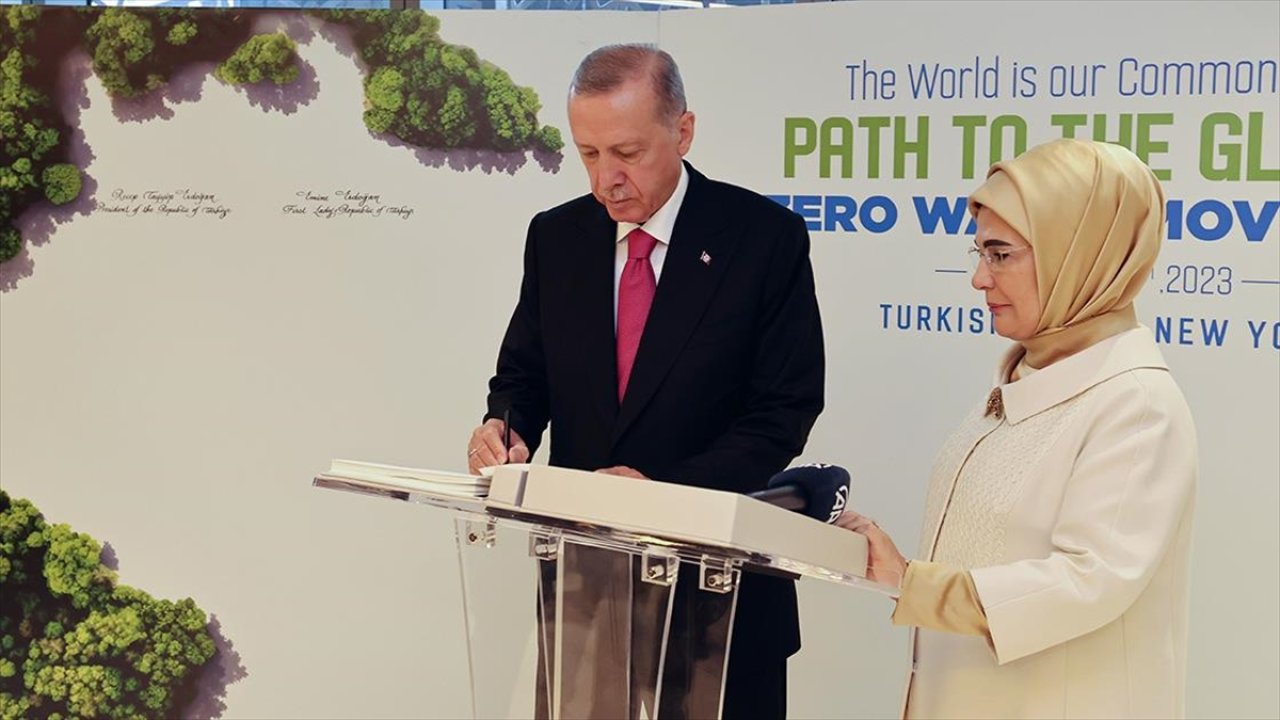 Erdoğan, Küresel Sıfır Atık İyi Niyet Beyanı'na ilk imzayı attı