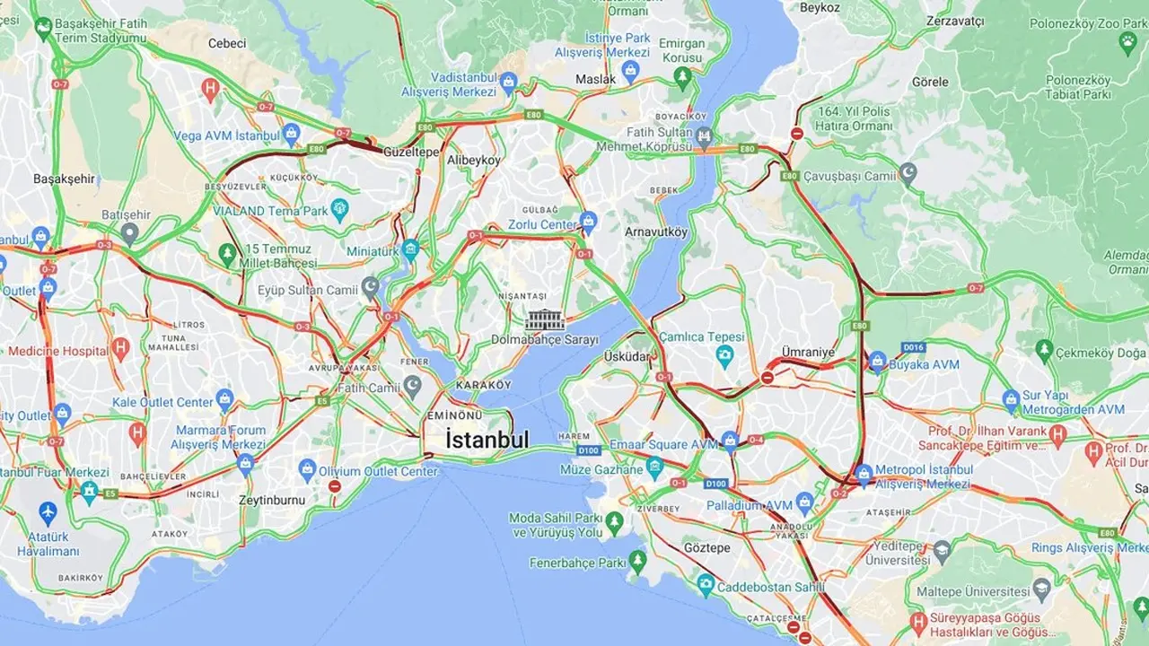 23 Eylül 2023 Cumartesi İstanbul'da trafik yoğunluğu nasıl?
