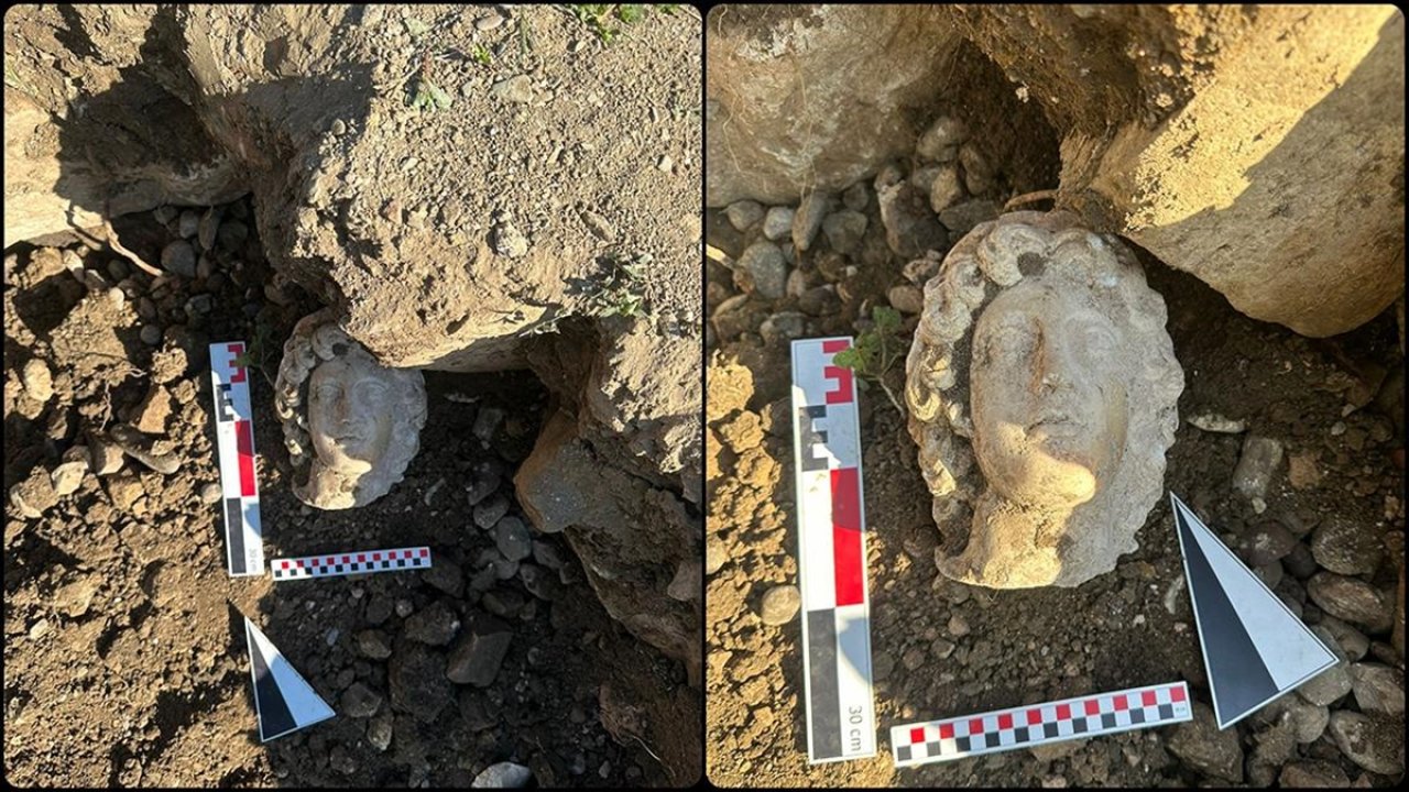 Arkeologları heyecanlandıran keşif: Büyük İskender'e ait heykel başı bulundu
