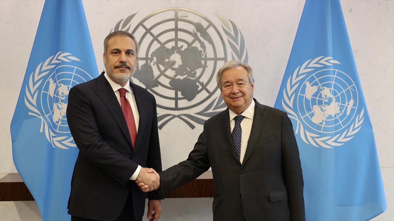 Hakan Fidan, BM Genel Sekreteri Guterres ile görüştü