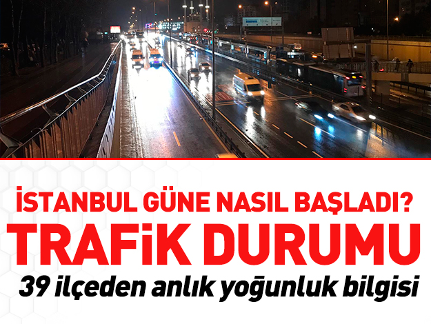 21 Ocak Pazartesi İstanbul Yol Durumu - Trafik Haritası