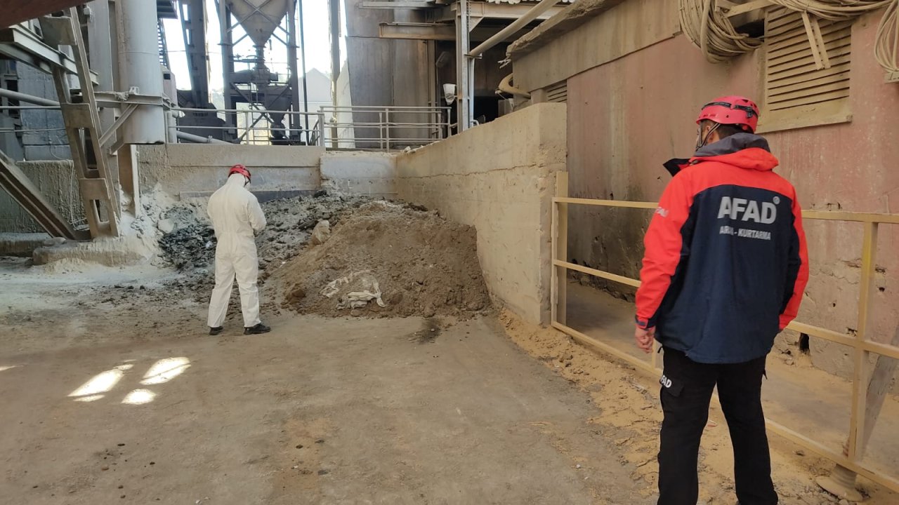 Çimento fabrikasının soğutma sisteminde patlama: 1 yaralı