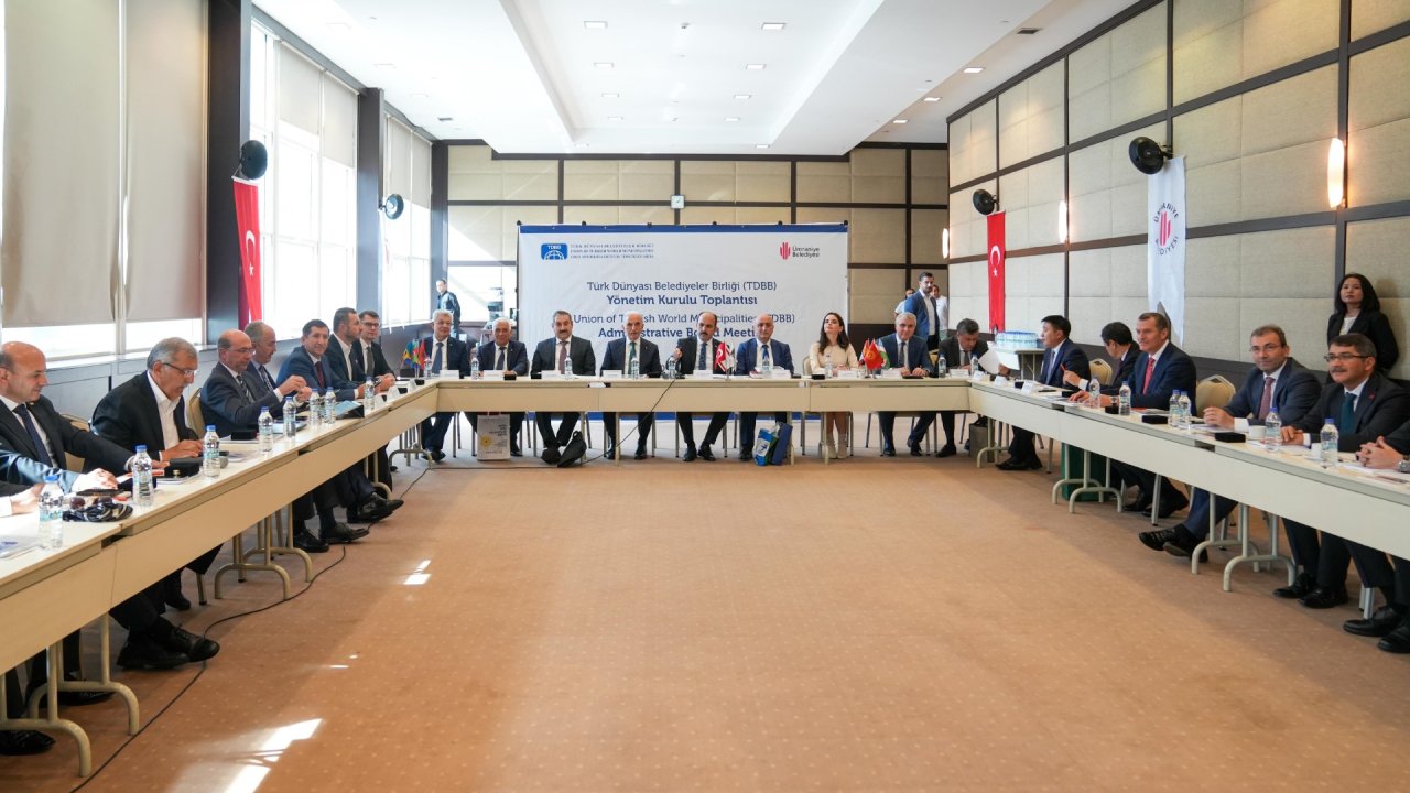 Türk Dünyası Belediyeler Birliği toplantısında İsrail'e kınama