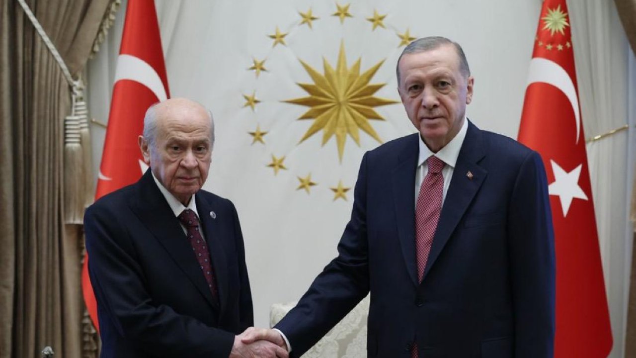 Cumhurbaşkanı Erdoğan ile Bahçeli arasında 45 dakika süren görüşme