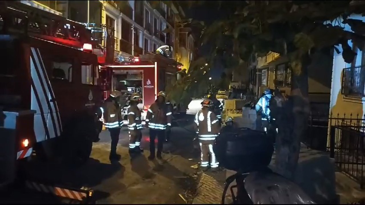 Bodrum katta yangın: 1 kişi kurtarıldı