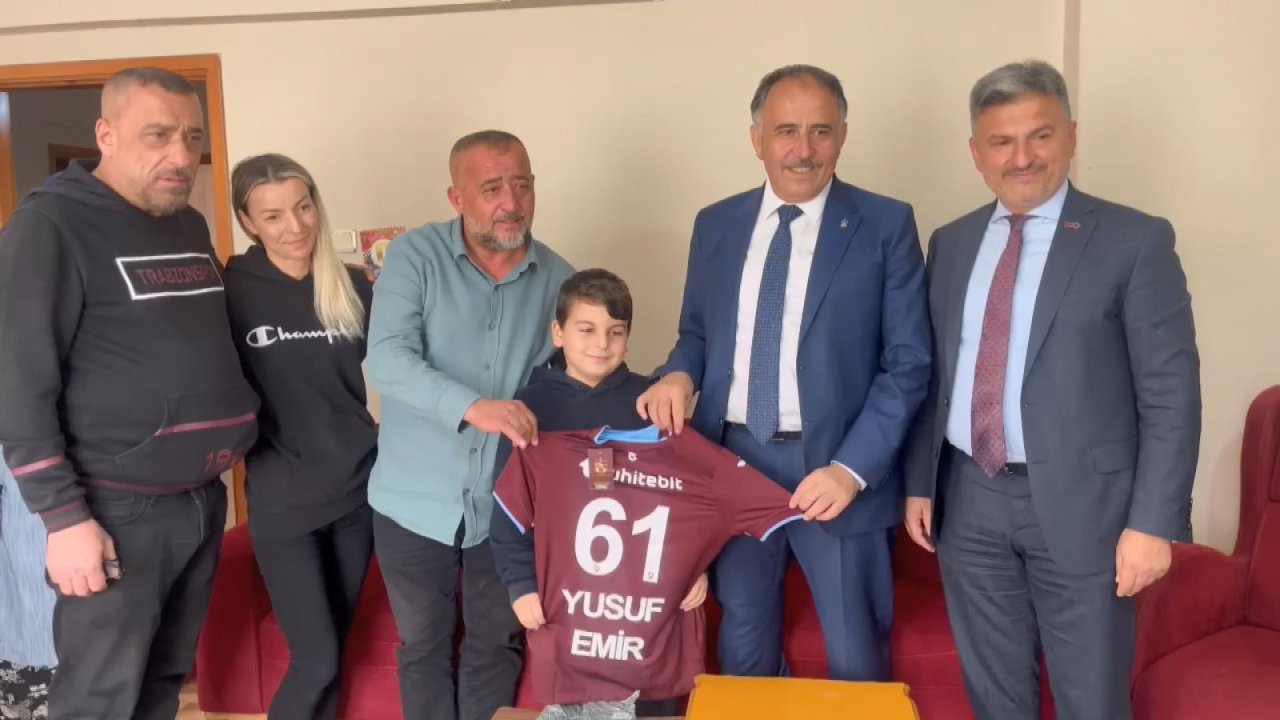 Trabzonsporlular Derneğinden Yusuf'a ziyaret