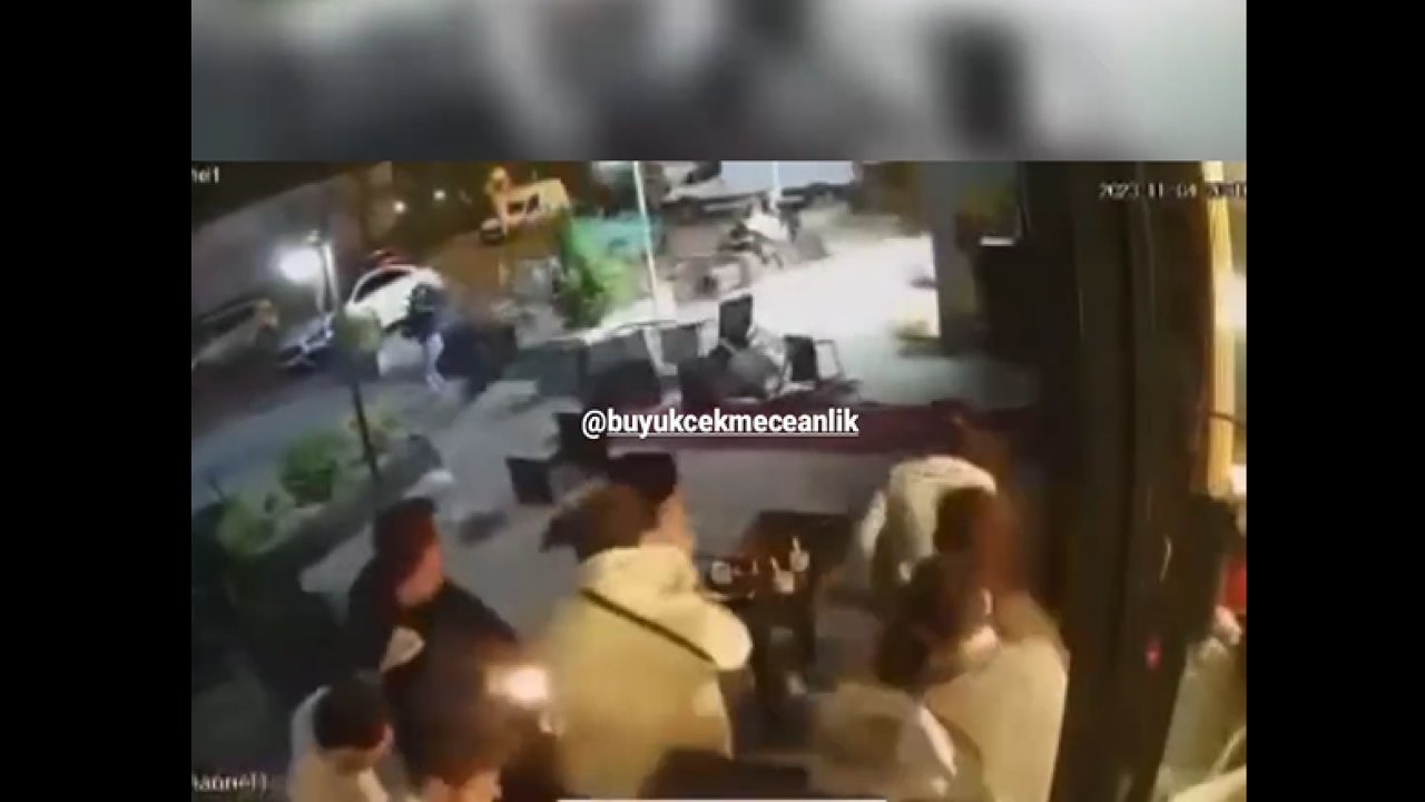 İstanbul’u lodos vurdu! Restoranda panik anları…