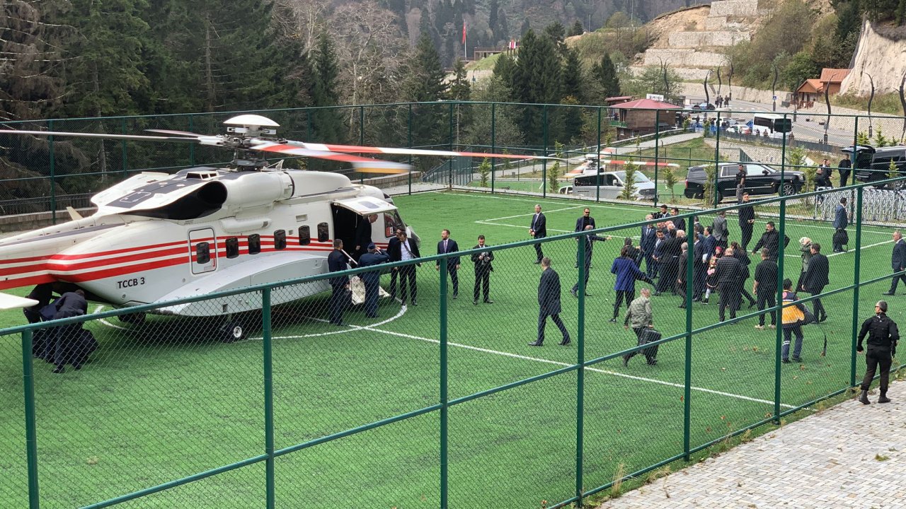 Cumhurbaşkanı Erdoğan, Ayder Yaylası’nda: Çalışmaları yerinde denetledi