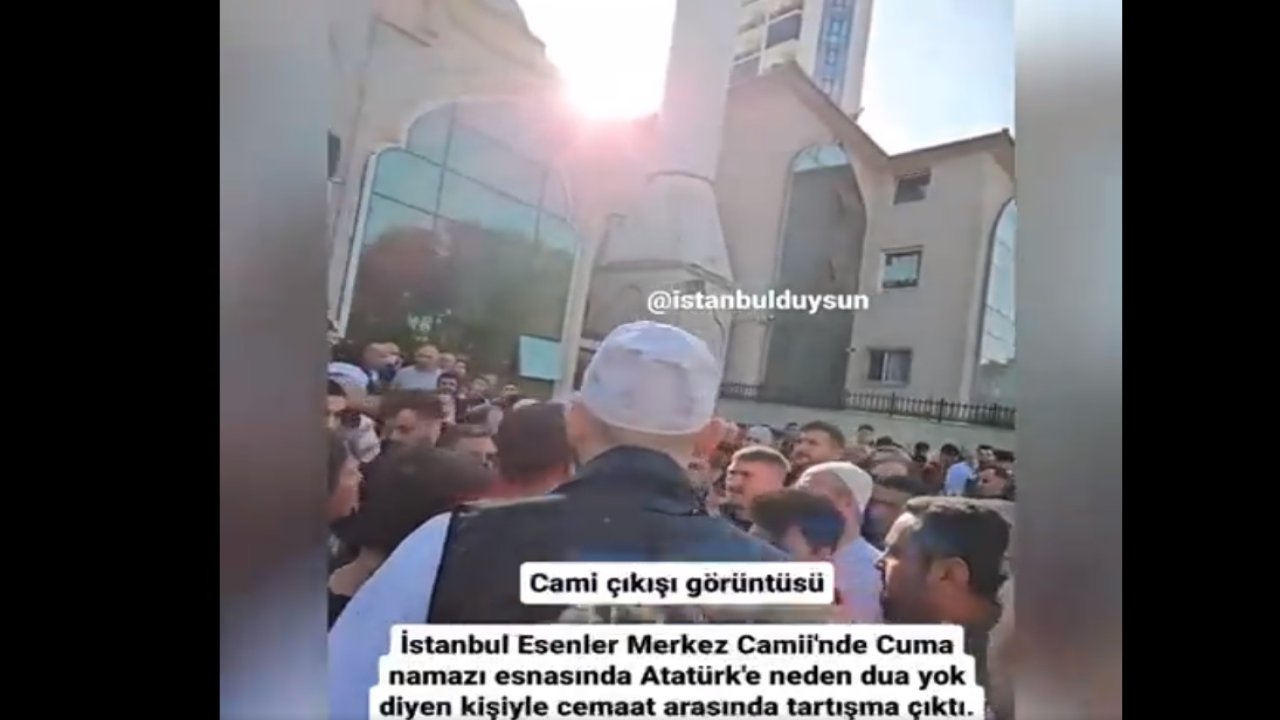 Camide "Atatürk'e dua edelim" diyen gence bir grubun saldırdığı ortaya çıktı